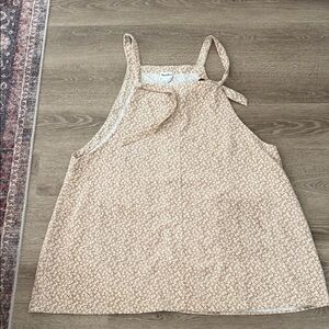 Arula corduroy floral overall dress